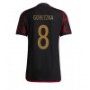 Herren Fußballbekleidung Deutschland Leon Goretzka #8 Auswärtstrikot WM 2022 Kurzarm